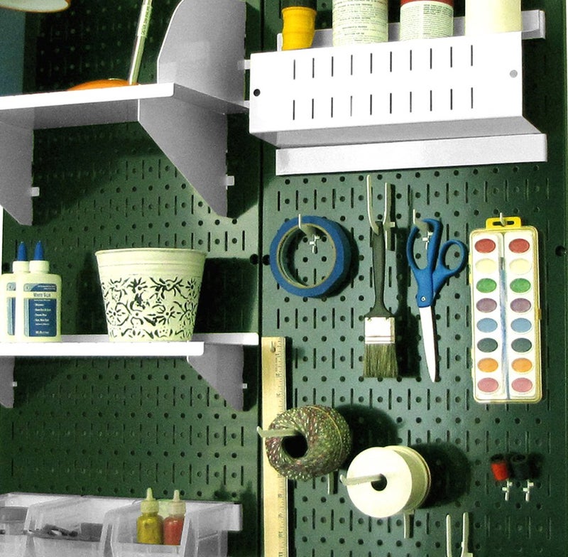 Wall Control Green Metal Pegboard by Wall Control - 2 Pack - Image 3